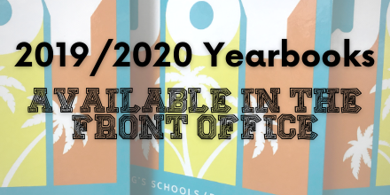 Pick up your 2019/2020 Yearbook!
