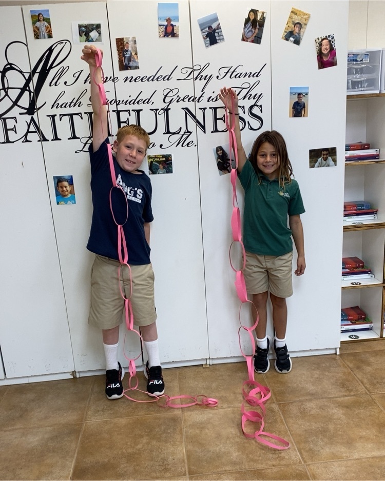 The winner is… third graders seeing who can make the longest paper chain  using one piece of construction paper, scissors, and 12 inches of tape.